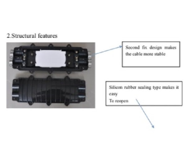 RT Link 144 Cores Fiber Optic Splice Closure (GJS-04-3Y / RT-EN-24C) - Inline Dome Closure