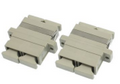 RT LINK SC to SC Duplex Multimode Fiber Optic Adapter with Flange & Screws, Grey