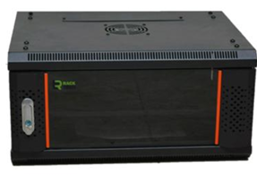 RackTech 6U 600x600 Wall Mount Server Rack Cabinet (RT-W6U-6060GS) with Glass Door, Fan, Shelf & PDU