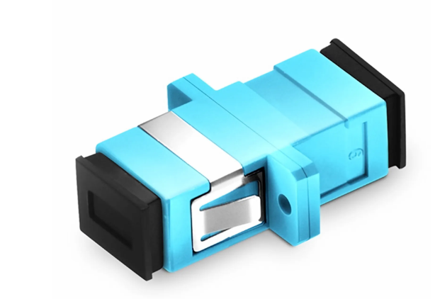 RT LINK SC Simplex Multimode OM3 Fiber Optic Adapter, Aqua