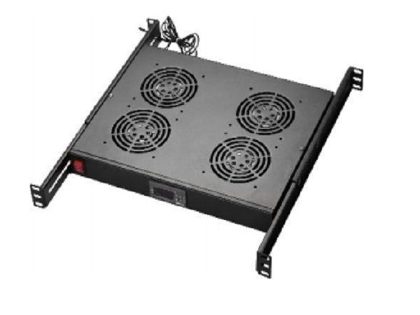 RackTech 1U Rack Mount Fan Tray with Temperature Control (RT-TC-1U-60) - 4-Fan Cooling Unit