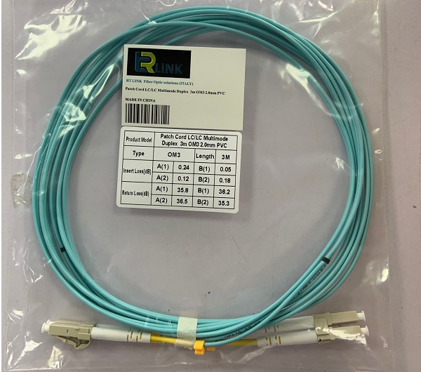 Pach cord Lc / Lc multimode 1 m     om3